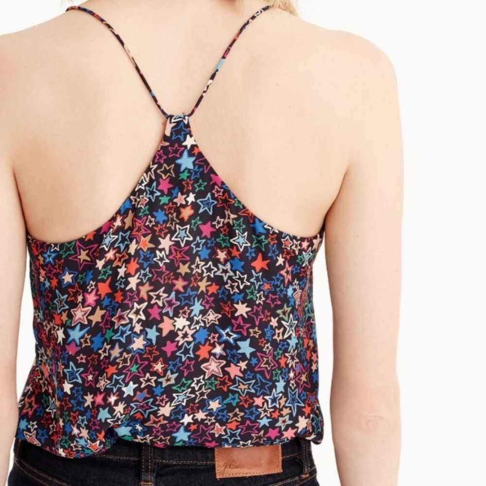 J. Crew Carrie cami in kaleidoscope star print